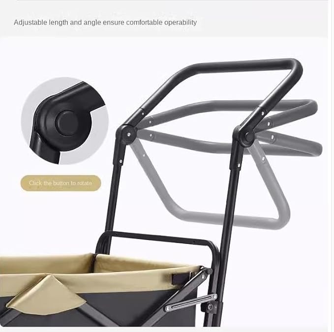 Foldable Utility Cart 🛒💨 Easy Transport for Shopping & Outdoor Fun 🌿✨