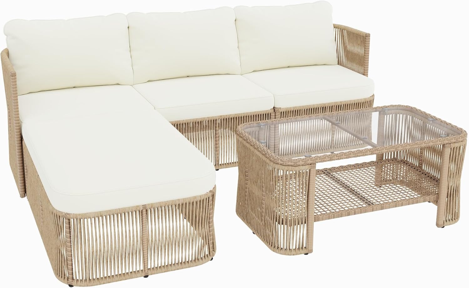 Outdoor Lounge Set 🌿☀️ Cozy Patio Conversation 🛋️✨