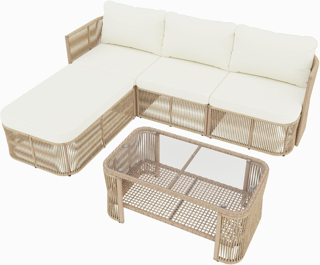 Outdoor Lounge Set 🌿☀️ Cozy Patio Conversation 🛋️✨