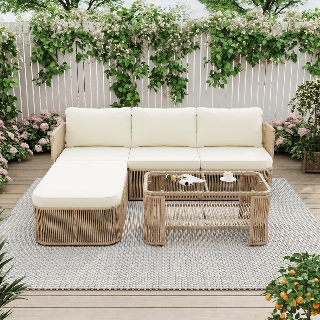 Outdoor Lounge Set 🌿☀️ Cozy Patio Conversation 🛋️✨